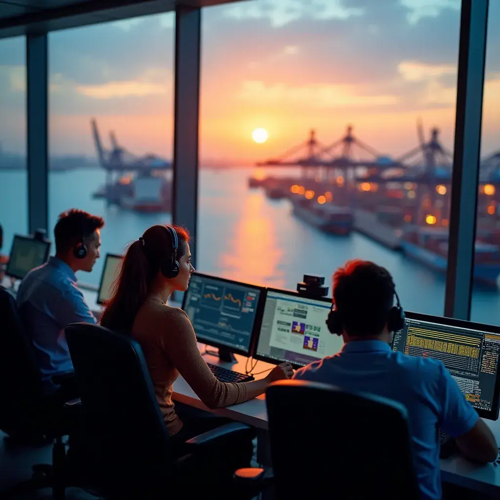 Modern office workspace