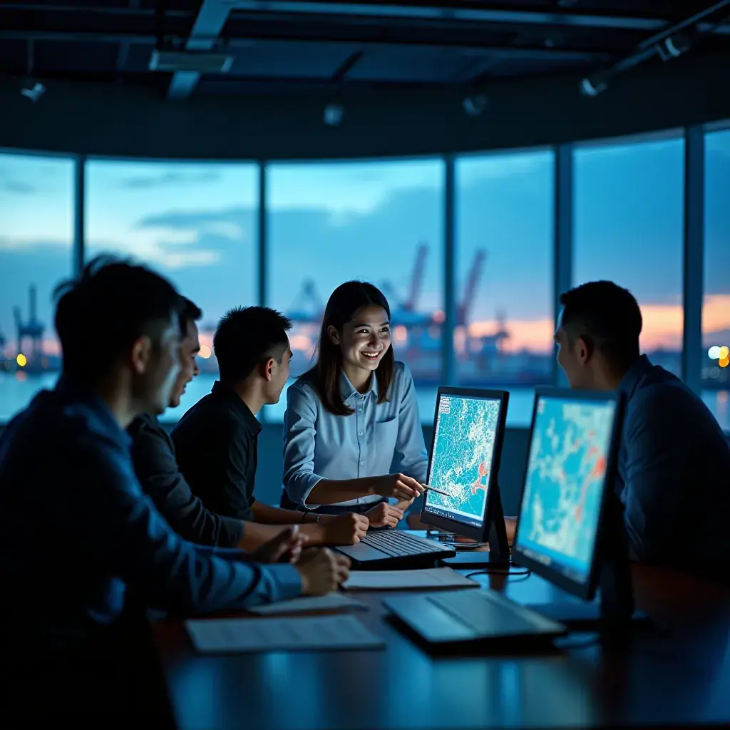 Professional team collaboration